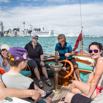 Group of people on cruise in Auckland NZ
