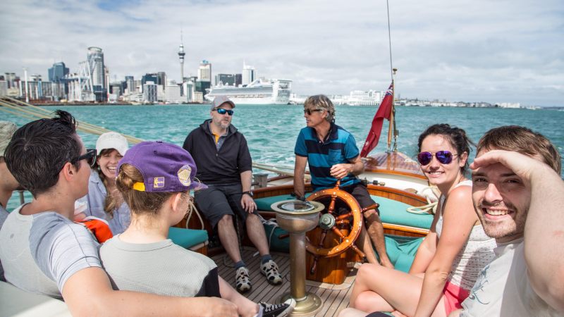 Group of people on cruise in Auckland NZ